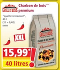 Charbon de bois premium - Norma à Lunéville Charbon de bois premium en promo chez Norma Lunéville à 15,99 €