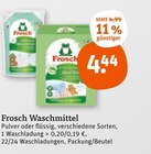 Frosch Waschmittel Angebote bei tegut Germering für 4,44 €