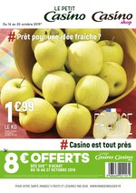 Catalogue Casino Shop "# Prêt pour une idée fraîche ?", 2 pages, à Cagnes-sur-Mer, 16/10/2019 - 20/10/2019 Prospectus Casino Shop "# Prêt pour une idée fraîche ?", 2 pages, à Cagnes-sur-Mer, 16/10/2019 - 20/10/2019