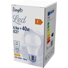 Ampoule LED - SIMPL en promo chez Carrefour Clermont-Ferrand à 1,29 €