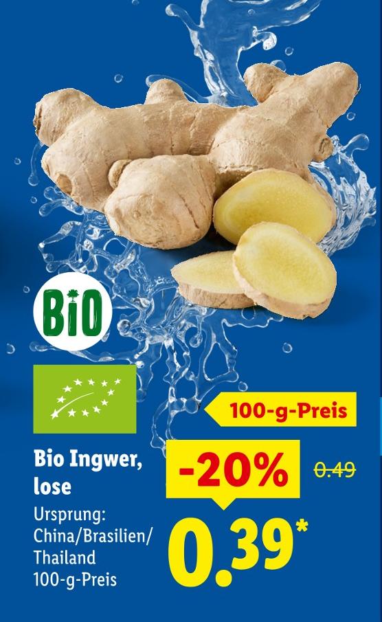 Bio Ingwer, lose