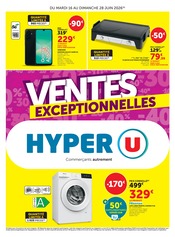 Promos Samsung dans le catalogue "VENTES EXCEPTIONNELLES" de Hyper U Samsung en promo dans le catalogue Hyper U à la page 1