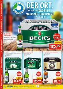 Bier im Netto Marken-Discount Prospekt "DER ORT, AN DEM DU IMMER AUSGEZEICHNETE PREISE FINDEST." mit 6 Seiten (Lippstadt)