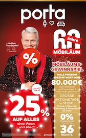 Aktueller porta Möbel Möbel & Einrichtung Prospekt in Bobbau und Umgebung, "60 JAHRE MÖBILÄUM" mit 4 Seiten, 02.11.2025 - 08.11.2025