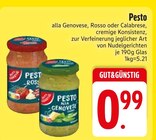 Pesto alla Genovese oder Rosso oder Calabrese von GUT&GÜNSTIG im aktuellen EDEKA Prospekt für 0,99 €