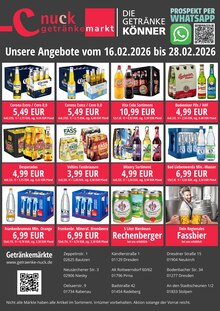 Cola im Nuck Getränke Prospekt "DIE GETRÄNKEKÖNNER" mit 2 Seiten (Pirna)