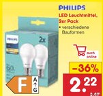 LED Leuchtmittel Angebote von Philips bei Netto Marken-Discount Ulm für 2,22 €