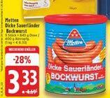 Dicke Sauerländer Bockwurst bei EDEKA im Kempen Prospekt für 3,33 €