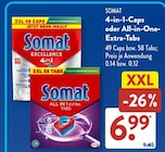 Excellence 4-in-1 Caps von Somat im aktuellen ALDI SÜD Prospekt für 6,99 €