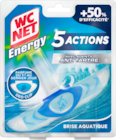 BLOC WC 5 ACTIONS BRISE AQUATIQUE WC NET ENERGY - WC NET en promo chez Auchan Hypermarché Saint-Raphaël à 1,82 €