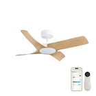 Ventilateur de plafond LED connecté, Siroco +, 91 cm, INSPIRE, bois - INSPIRE en promo chez LEROY MERLIN Toulouse à 89,90 €