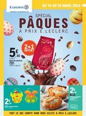 Catalogue Supermarchés E.Leclerc en cours à Frontenay-Rohan-Rohan et alentours, "Spécial Pâques à prix E.Leclerc", 64 pages, 19/03/2024 - 30/03/2024