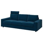 3er-Sofa mit Nackenkissen mit breiten Armlehnen/Djuparp dunkel grünblau mit Nackenkissen mit breiten Armlehnen/Djuparp dunkel grünblau Angebote von VIMLE bei IKEA Dinslaken für 849,00 €