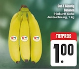 Bananen Angebote von Gut & Günstig bei nah und gut Fürth für 1,00 €