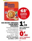 Riz Micro-Ondable 2 Min - Ben's Original en promo chez U Express Saint-Priest à 0,42 €