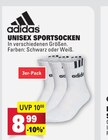 Unisex Sportsocken Schwarz im Angebot bei Marktkauf in Leonberg Unisex Sportsocken Schwarz Angebote von adidas bei Marktkauf Leonberg für 8,99 €