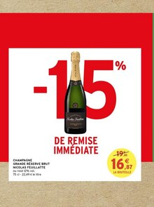 Intermarché Viry-Châtillon - CHAMPAGNE GRANDE RÉSERVE BRUT Promo CHAMPAGNE GRANDE RÉSERVE BRUT dans le catalogue Intermarché "Le mini prospectus" à Viry-Châtillon