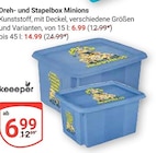 Dreh- und Stapelbox Minions Angebote von keeeper bei GLOBUS Duisburg für 6,99 €
