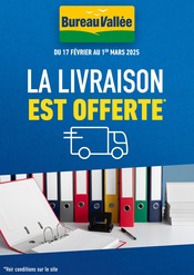 Catalogue Librairies & Culture Bureau Vallée en cours à Ambillou-Château et alentours, "LA LIVRAISON EST OFFERTE", 1 page, 17/02/2025 - 01/03/2025