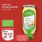 Bio Agavendicksaft von Jeden Tag für 2,19 € bei GLOBUS im Angebot Bio Agavendicksaft von Jeden Tag im aktuellen GLOBUS Prospekt