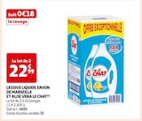 LESSIVE LIQUIDE SAVON DE MARSEILLE ET ALOE VERA - LE CHAT en promo chez Auchan Supermarché Valenciennes à 22,99 €