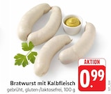 EDEKA - Bratwurst mit Kalbfleisch Angebot im Prospekt Bratwurst mit Kalbfleisch bei EDEKA im Prospekt "" für 0,99 €