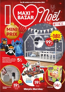 Prospectus Maxi Bazar de la semaine "MINI PRIX" avec 1 pages, valide du 30/10/2024 au 24/11/2024 pour Nice et alentours