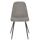 Lot de 4 chaises Côtelé "Scott" Taupe - Carrefour à Chartres Lot de 4 chaises Côtelé "Scott" Taupe en promo chez Carrefour Chartres à 99,99 €