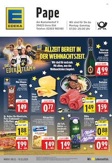 EDEKA Prospekt der Woche "Aktuelle Angebote" Seite 1, 08.12.2025 bis 13.12.2025 für Unna Aktueller EDEKA Prospekt "Aktuelle Angebote" Seite 1 von 30 Seiten für Unna