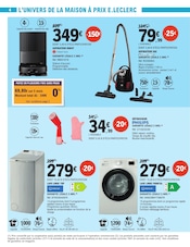 Promos Sac Aspirateur dans le catalogue "Spécial Arts Ménagers" de E.Leclerc Sac Aspirateur en promo dans le catalogue E.Leclerc à la page 4