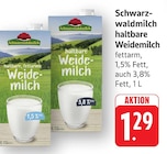 haltbare Weidemilch fettarm bei EDEKA im Prospekt "" für 1,29 €