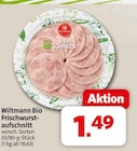 Bio Frischwurstaufschnitt Angebote von Wiltmann bei nah&frisch Münster für 1,49 €