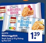 Blätterteiggebäck mit Himbeercreme von Biscotto im aktuellen ALDI SÜD Prospekt für 1,39 €
