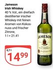 Aktuelles Irish Whiskey Angebot bei GLOBUS in Wiesbaden ab 14,99 €