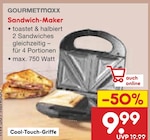 Netto Marken-Discount - Sandwich-Maker Angebot im Prospekt Sandwich-Maker bei Netto Marken-Discount im Prospekt "" für 9,99 €
