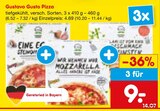 Pizza im Angebot bei Netto Marken-Discount in Leinfelden-Echterdingen Pizza Angebote von Gustavo Gusto bei Netto Marken-Discount Leinfelden-Echterdingen für 4,69 €