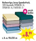 Aktuelle Spannbettlaken Angebote bei SB Möbel Boss in Remscheid Aktuelles Hochwertiges Jersey-Spannbetttuch Angebot bei SB Möbel Boss in Remscheid ab 8,99 €