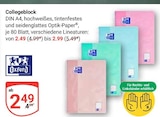 Collegeblock im Angebot bei GLOBUS in Neustadt Collegeblock Angebote von Oxford bei GLOBUS Neustadt für 2,49 €