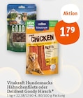 Hundesnacks Hähnchenfilets oder DeliBest Goody Hirsch Angebote von Vitakraft bei tegut Gießen für 1,79 €