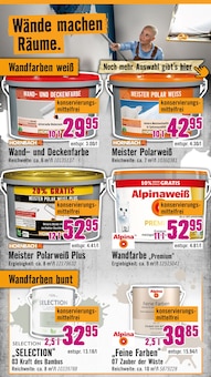 Wandfarbe im aktuellen Hornbach Prospekt (Jena) Wandfarbe im Hornbach Prospekt "Ran ans PROJEKT. Es ist schon Pflanzzeit." mit 36 Seiten (Jena)
