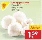 Champignons weiß im Angebot bei Netto Marken-Discount in Mönchengladbach Champignons weiß Angebote von MARKT TAG bei Netto Marken-Discount Mönchengladbach für 1,59 €
