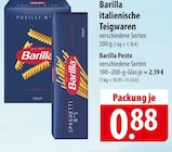 Barilla italienische Teigwaren oder Pesto bei famila Nordost im Gifhorn Prospekt für 0,88 €