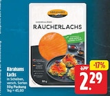 Lachs von Abrahams für 2,29 € bei E center im Angebot Lachs von Abrahams im aktuellen E center Prospekt