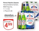 Nastro Azzuro Angebote von Peroni bei GLOBUS Duisburg für 4,99 €