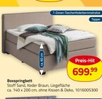 ROLLER Güstrow - Boxspringbett Angebot im Prospekt Boxspringbett bei ROLLER im Güstrow Prospekt für 699,99 €
