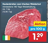 Keulenbraten vom Irischen Weiderind im Netto Marken-Discount Prospekt Keulenbraten vom Irischen Weiderind im aktuellen Netto Marken-Discount Prospekt für 1,29 €