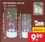 LED Windlicht, 2er Set bei Netto Marken-Discount im Prospekt "" für 9,99 €