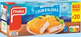 Colin d'Alaska MSC qualité 100% filet surgelées - Findus dans le catalogue Intermarché Super