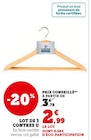 Promo Lot de 3 cintres à 2,99 € dans le catalogue Super U à Podensac