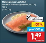 Norwegisches Lachsfilet Angebote bei Netto Marken-Discount Delmenhorst für 1,49 €